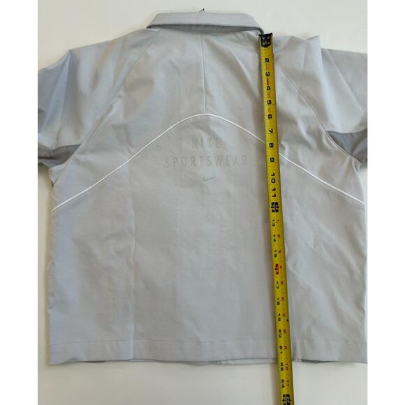Nike Sportswear Woven Jacket Oversized Light Grey HQ3750-025 Women's Size M - Picture 11 of 12
